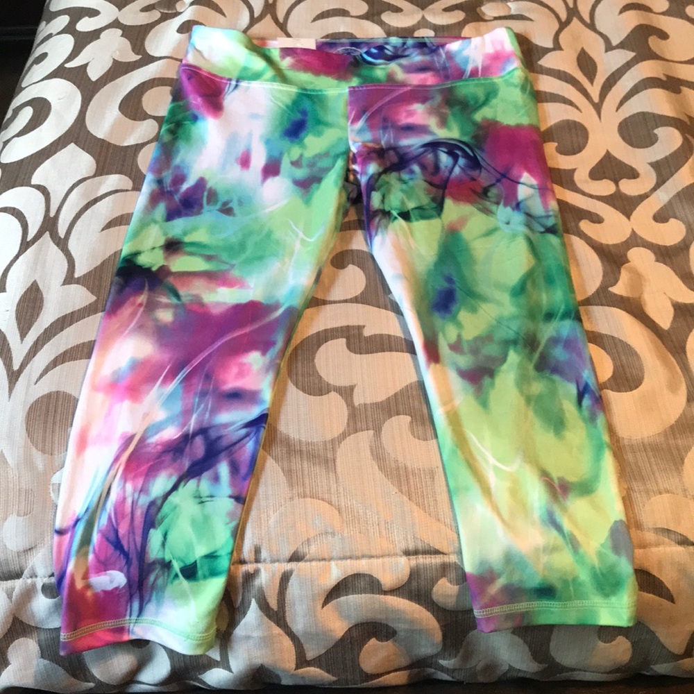 Printed yoga capris